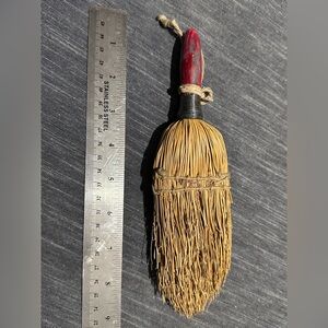 Antique  Antique Mini French Broom Crumb Dusting Hand Broom
